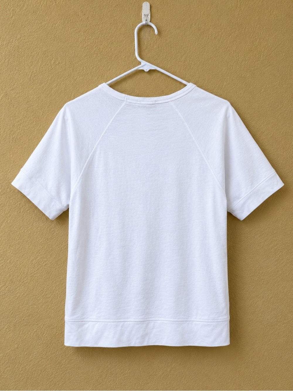 James Perse French Terry Short Sleeve Sweatshirt White Size 2 Size Medium EUC! - Picture 7 of 11